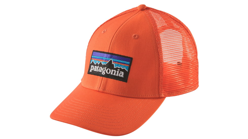 Patagonia P-6 Logo LoPro Trucker Hat - Men's-Campfire Orange-One Size