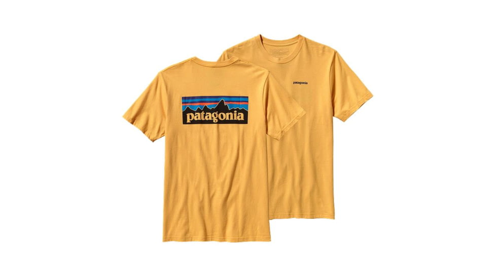Patagonia P-6 Logo Short Sleeve T-Shirt - Mens-Large-Nectar Yellow