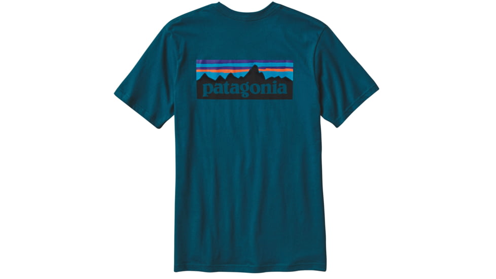 Patagonia P-6 Logo Short Sleeve T-Shirt - Men's-XX-Large-Deep Sea Blue