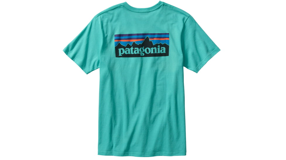 P-6 Logo Short Sleeve T-Shirt - Mens-Large-Howling Turquoise