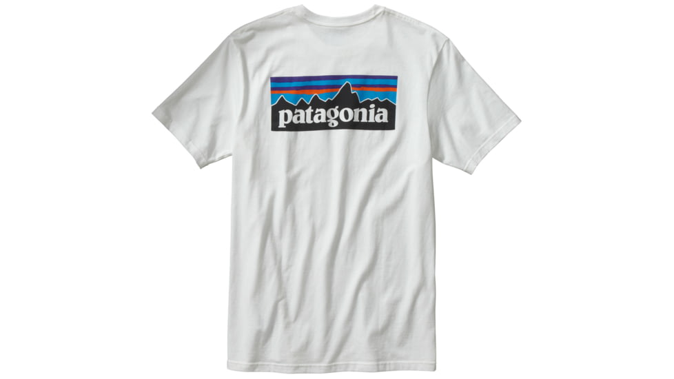 Patagonia P-6 Logo Short Sleeve T-Shirt - Men's-Small-White