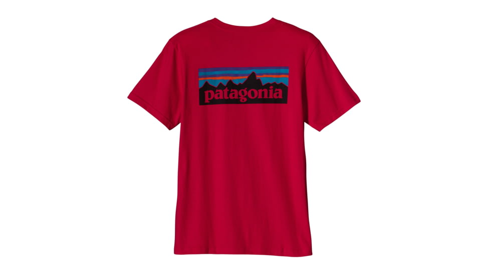 Patagonia P-6 Logo Tee Shirt - Men's-Red Delicious-X-Large