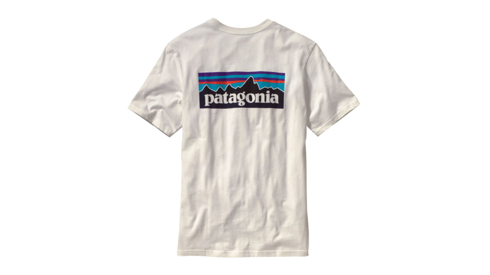 Patagonia P-6 Logo Tee Shirt - Men's-White-Large (Clearance)