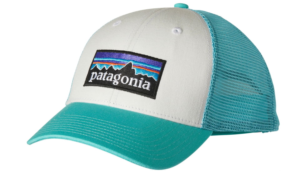 Patagonia P6 LoPro Trucker Hat - Men's-White/Howling Turquoise