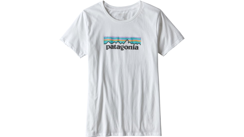 Patagonia Pastel P-6 Logo Cotton Crew T-Shirt - Women's -White-X-Small