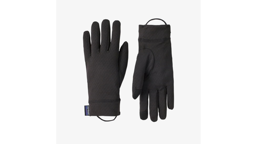 Patagonia Patagonia Cap Medium Weight Liner Gloves, 34540-BLK-S