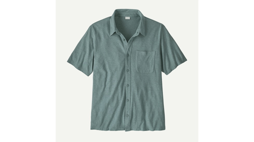 Patagonia Patagonia Mens Trail Harbor Button Down Knit Shirt, 42045-BLSG-M
