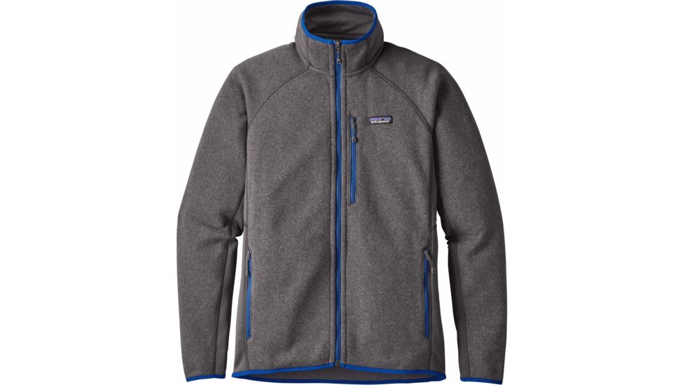 Patagonia Performance Better Sweater Jacket - Men's-Forge Grey/Viking Blue-Small