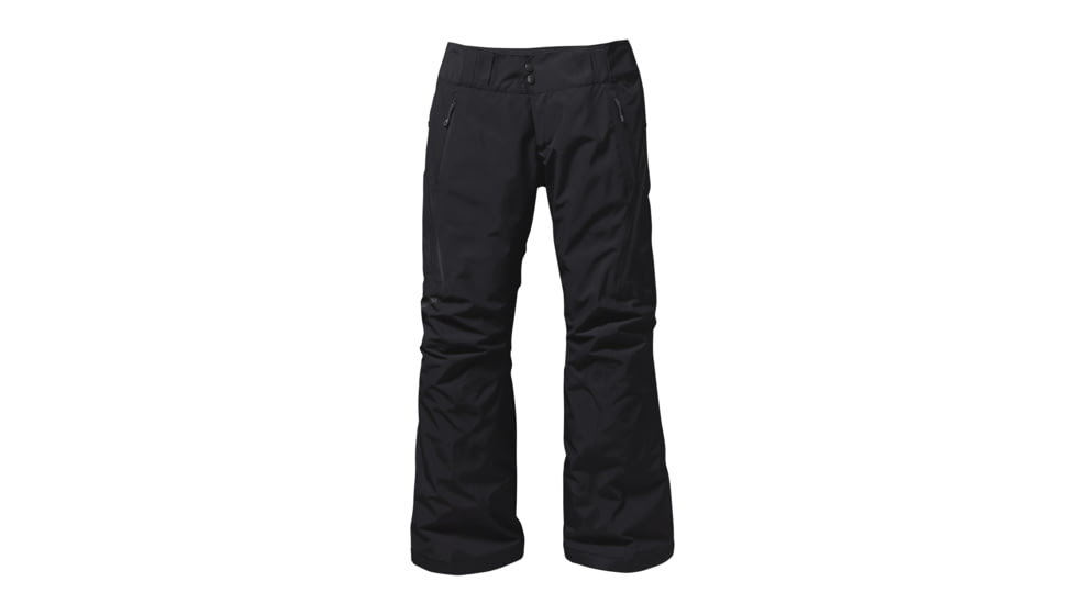 Patagonia Powder Bowl Pants - Womens-Black w/Forge Grey-Large