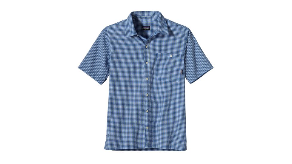 Patagonia Puckerware Short Sleeve Shirt - Men's -Jib/Bandana Blue-Small