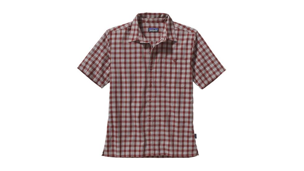 Puckerware Short Sleeve Shirt - Mens -Palaka/Rusted Iron-Large