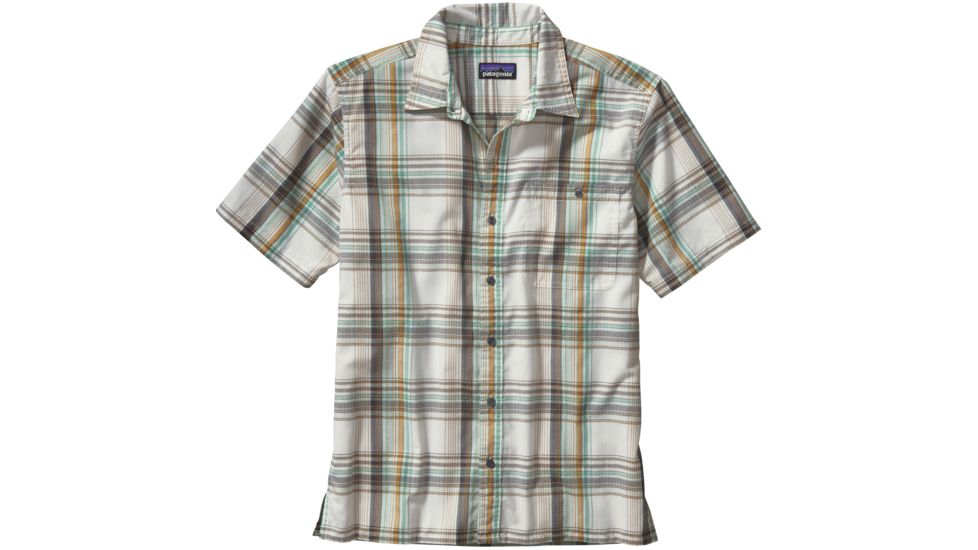 Puckerware Short Sleeve Shirt - Mens -X-Small-Ventana/Birch White