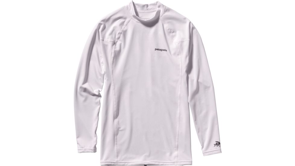 Patagonia R0 Long-Sleeved Top - Men's-White/Feather Grey-Small