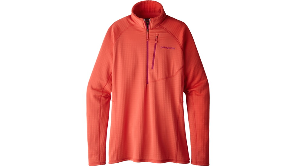 Patagonia R1 Pullover - Women's-Carve Coral-Large