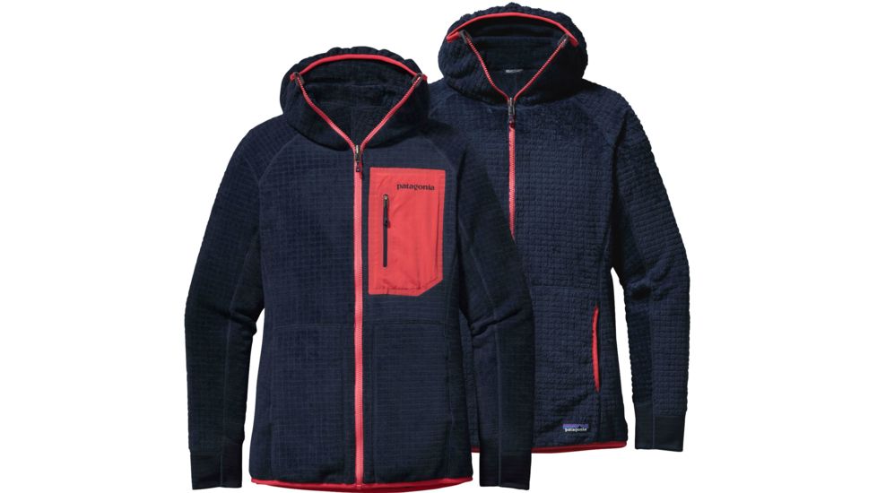 R3 Hoody - Womens-Navy Blue-Large