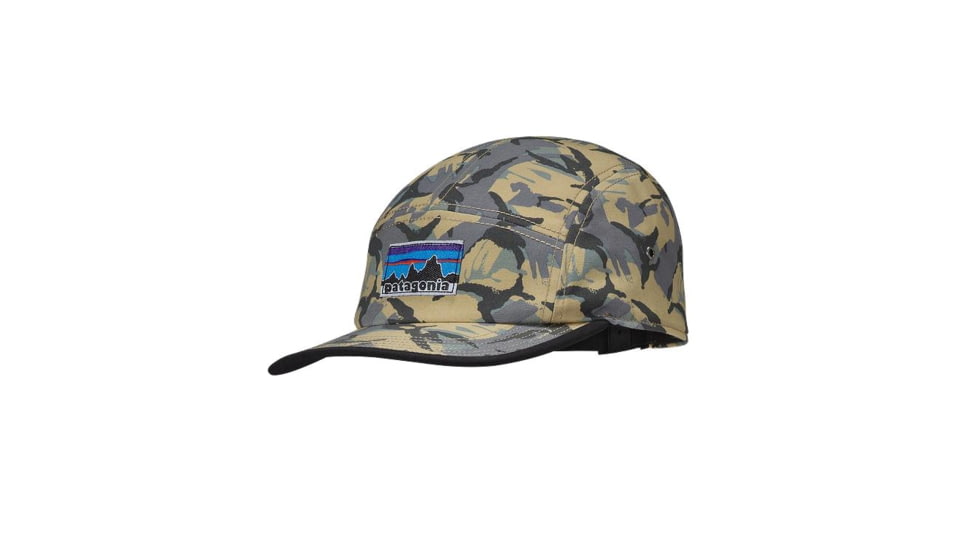 Patagonia Retro Fitz Label Tradesmith Cap - Mens-Big Camo/Classic Tan