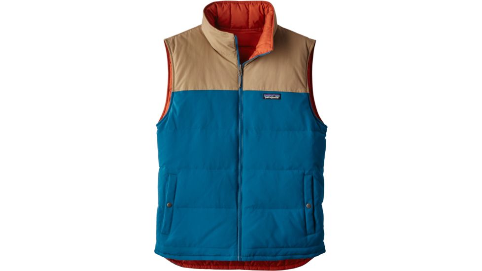 Patagonia Reversible Bivy Down Vest - Men's -Big Sur Blue-X-Small