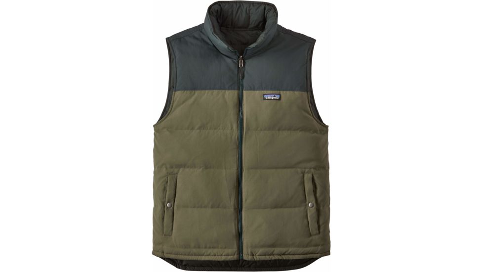Patagonia Reversible Bivy Down Vest - Men's -Industrial Green-XX-Small