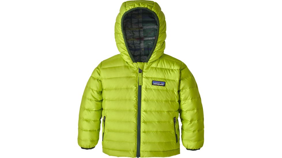 Patagonia Reversible Down Sweater Hoody - Baby-Elwha Ikat/Glare Green-6M