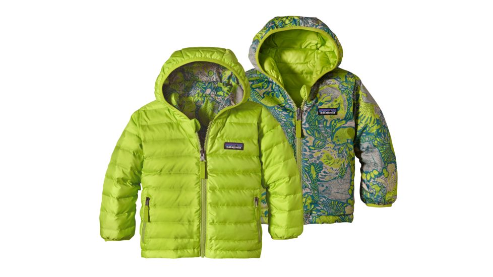 Patagonia Reversible Down Sweater Hoody - Baby-Peppergrass Green-5T