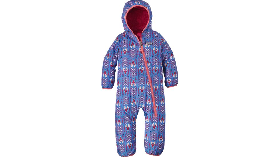 Patagonia Reversible Puff-Ball Bunting - Baby-Tipikat/Oasis Blue-6M