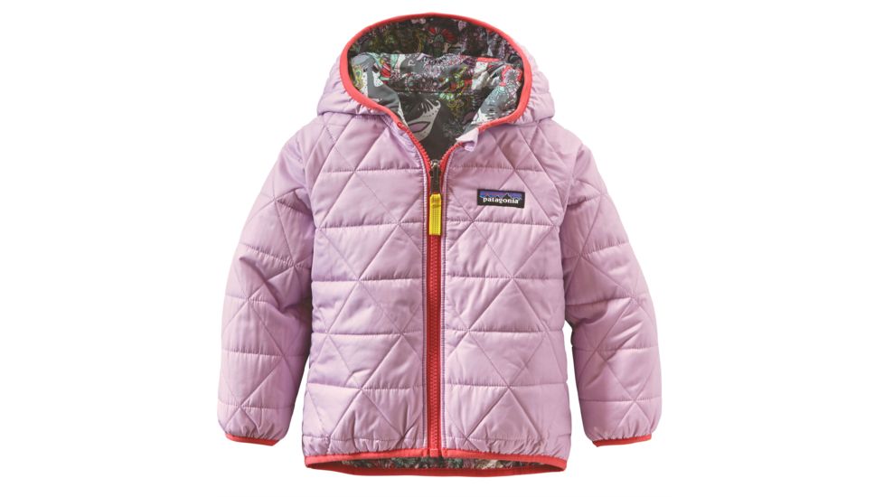 Patagonia Reversible Puff-Ball Jacket - Baby-Dancing Bunnies/Birch White-12M