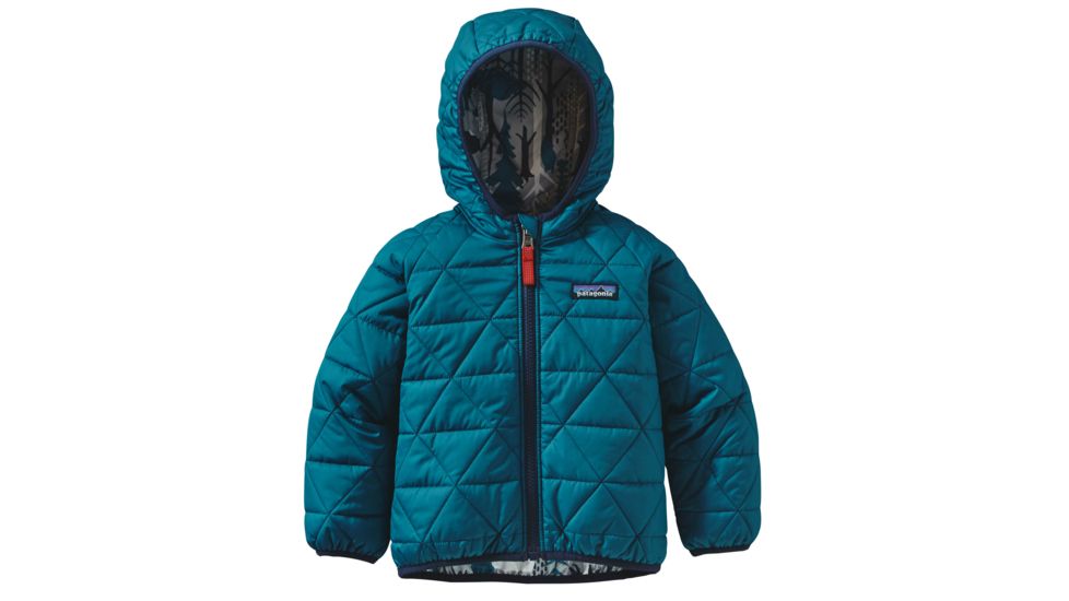 Patagonia Reversible Puff-Ball Jacket - Baby-PFriendsB/Drifter Grey-12M
