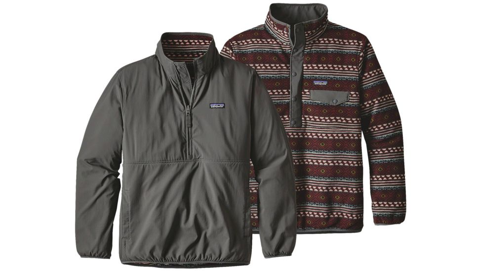 Patagonia Reversible Snap-T Glissade Pullover - Men's-Forge Grey-Small