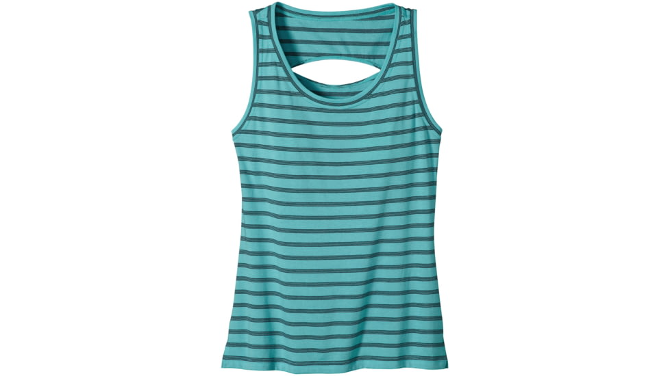 Shallow Seas Tank - Womens -Miles Stripe/Howling Turquoise-Large