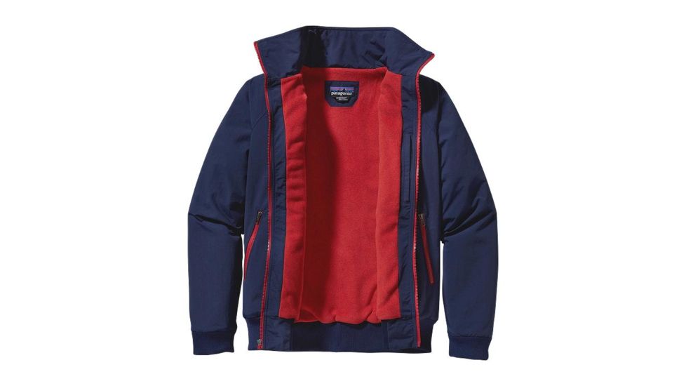 Patagonia Shelled Synchilla Jacket - Men's-Classic Navy/Cochineal Red-X-Large