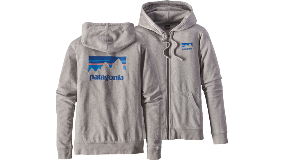 Patagonia Shop Sticker Lightweight Full-Zip Hoody - Women's-Feather Grey-Small