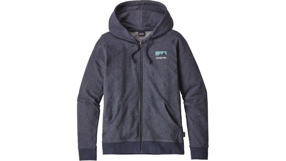 Patagonia Shop Sticker Lightweight Full-Zip Hoody - Women's-Navy Blue-Small