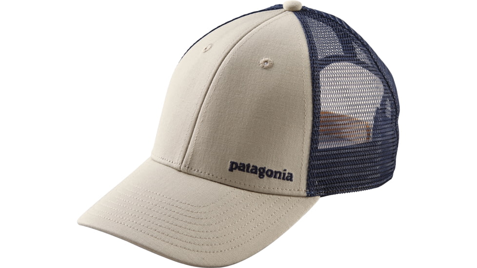 Patagonia Small Text Logo LoPro Trucker Hat - Men's-Pelican