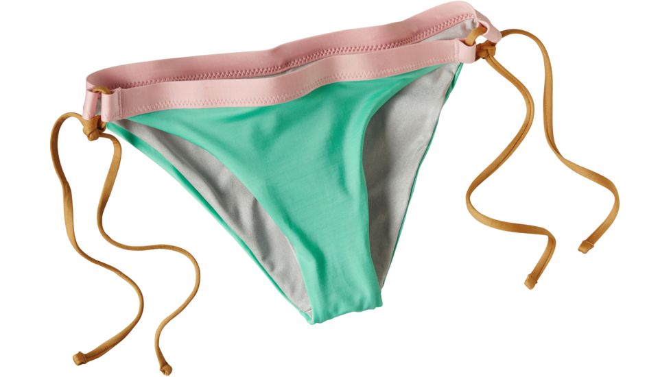 Patagonia Solid Nanogrip Side Tie Bikini Bottom - Women's -Galah Green-Small