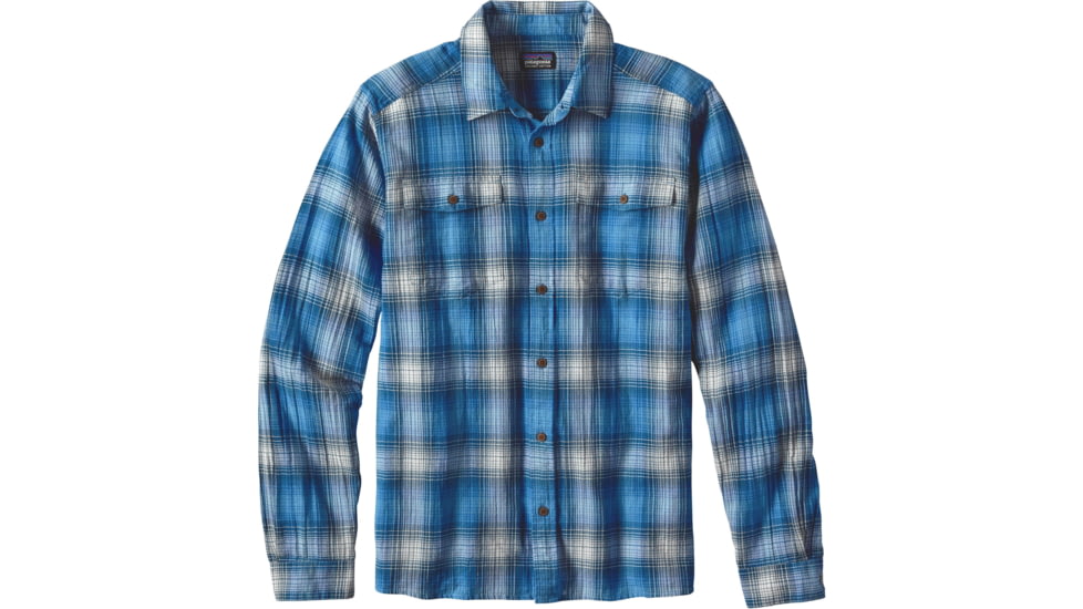 Patagonia Steersman Long Sleeve Shirt - Men's -Costa/Big Sur Blue-Large