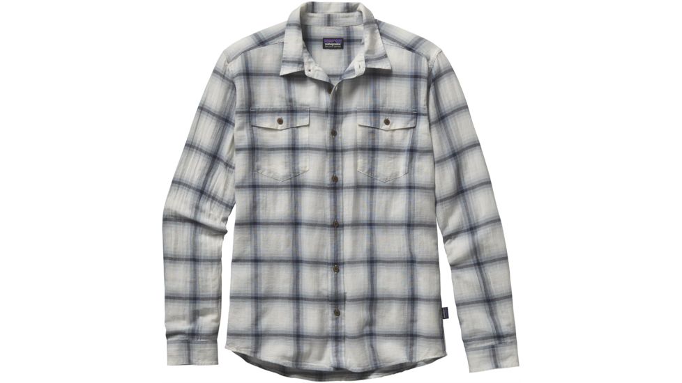 Steersman Long Sleeve Shirt - Mens -Hazy/Navy Blue-X-Large