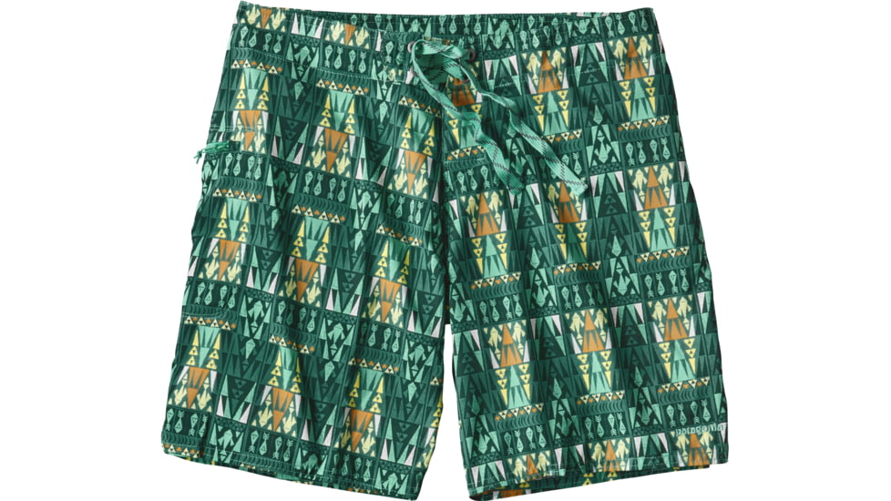 Patagonia Stretch Planing Board Short 8 In - Women's -Tribal Geo Multi/Gem Green-2