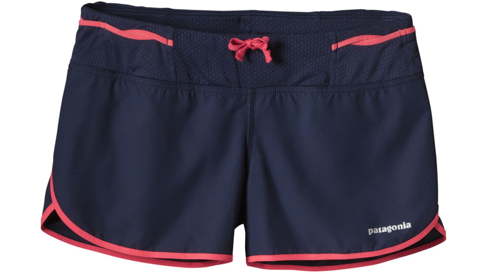Strider Pro Short 3 In - Womens -Navy Blue/Shock Pink-Large