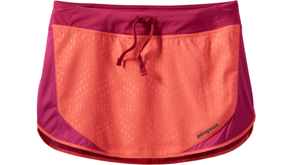 Patagonia Strider Skirt - Women's-Friction Geo/Carve Coral-Medium