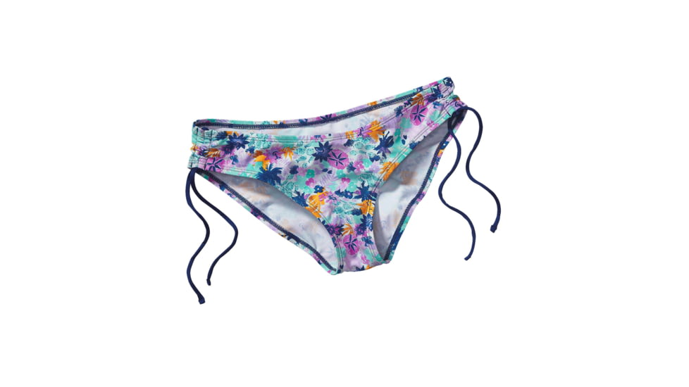 Sunamee Side Tie Bottoms - Womens-Neo Tropics Petite/Mock Purple-Large
