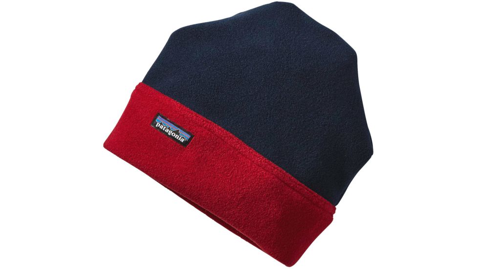 Patagonia Synchilla Alpine Hat - Men's-Navy Blue/Ramble Red-Large