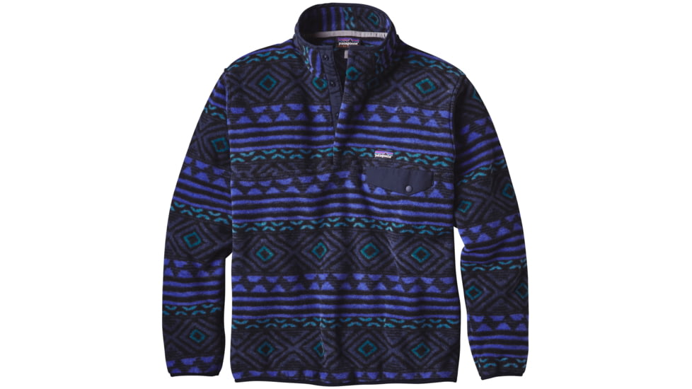 Patagonia Synchilla Snap-T Pullover - Men's-X-Small-Saltillo/Navy Blue