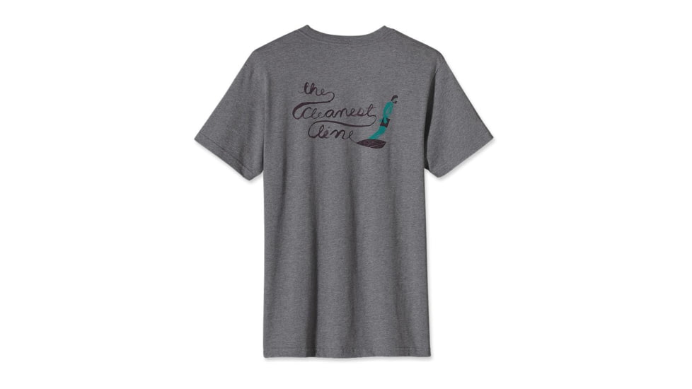 Patagonia The Cleanest Line T-Shirt - Men's-Gravel Heather-Small