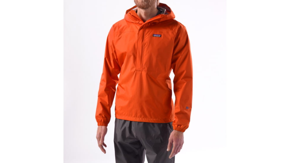 Patagonia Torrentshell Pullover - Men's-Clementine-X-Small