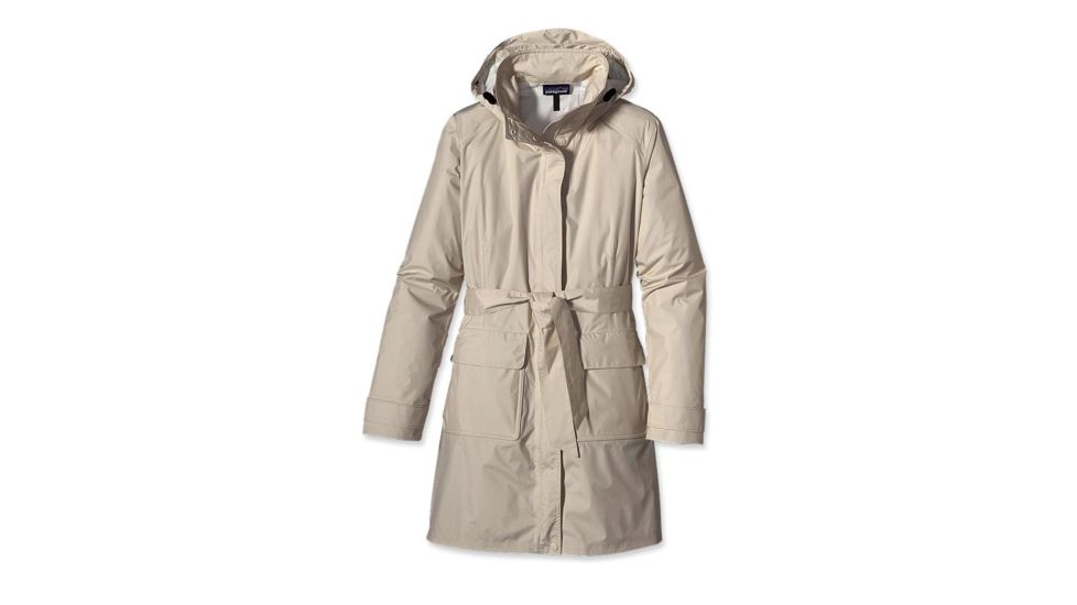 Patagonia Torrentshell Trench Coat - Women's-Bleached Stone-Large