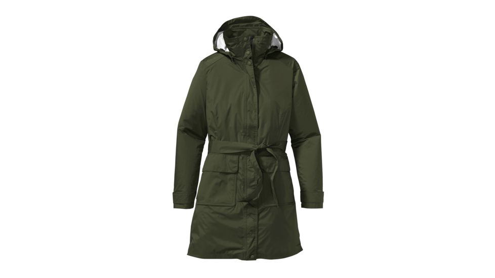 Patagonia Torrentshell Trench Coat - Women's-Urbanist Green-Large