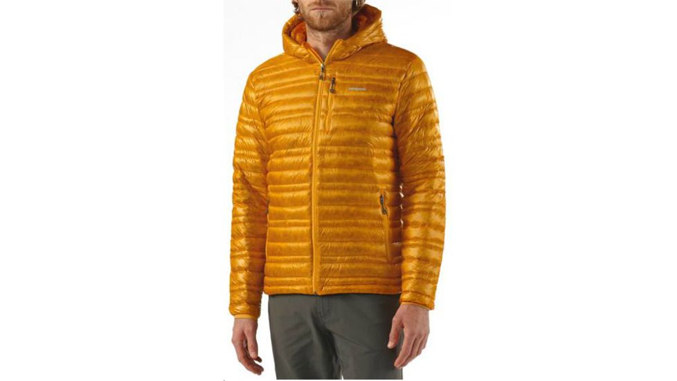 Patagonia Ultralight Down Hoody - Men's-Aztec Yellow-Small