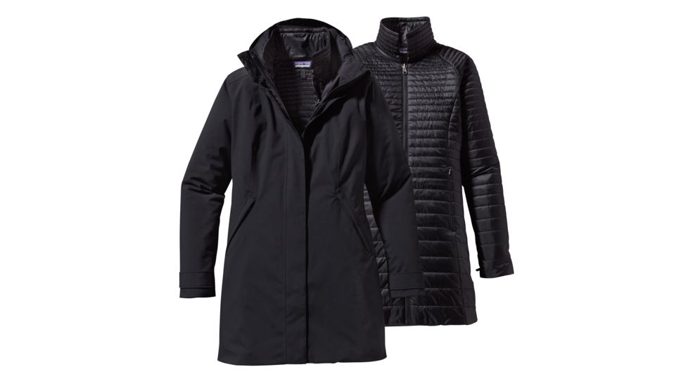 Patagonia Vosque 3-in-1 Parka - Womens-Black-X-Large