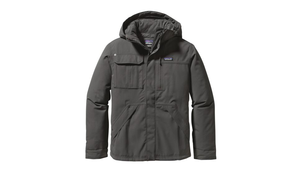 Patagonia Wanaka Down Jacket - Men's-Medium-Forge Grey/Classic Red