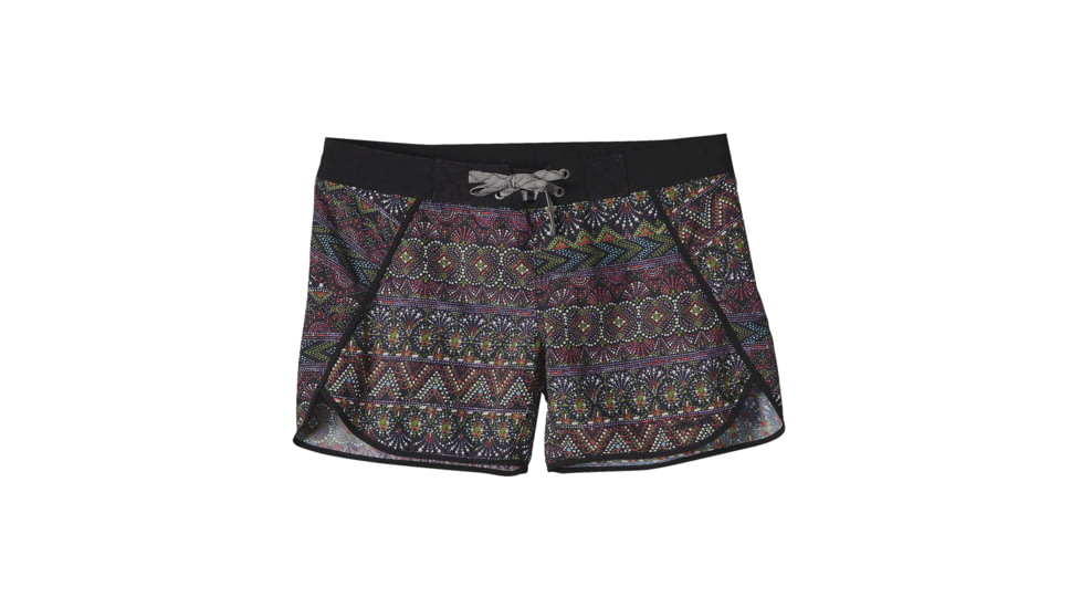 Wavefarer 5 Inch Board Short - Womens-Papyrus Pop/Black-8